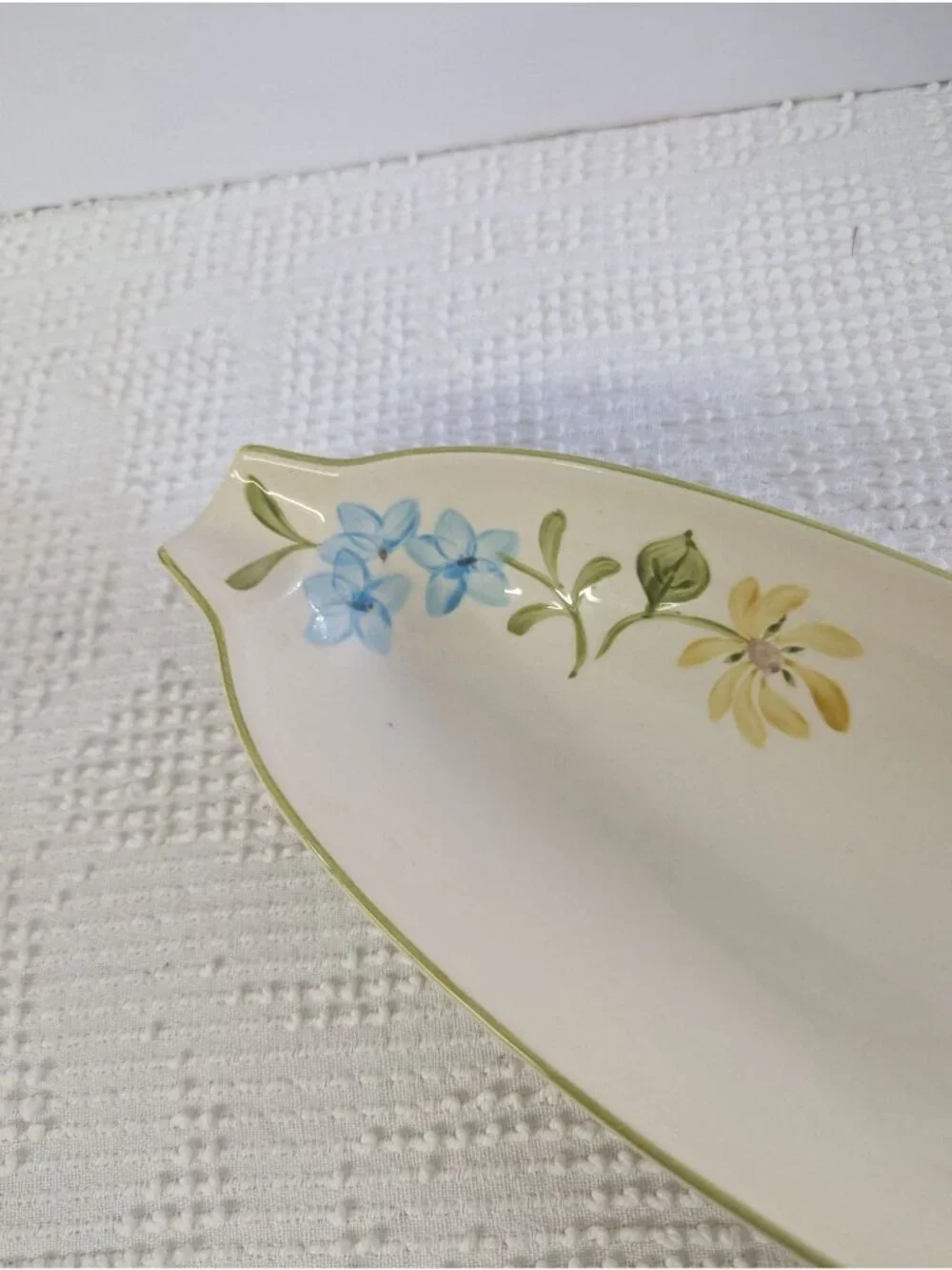 Vintage Franciscan DAISY Relish Bread Tray Platter Pottery 12